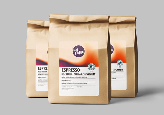 3 x 750 Gram. Hele Bønner. Spar 15%.