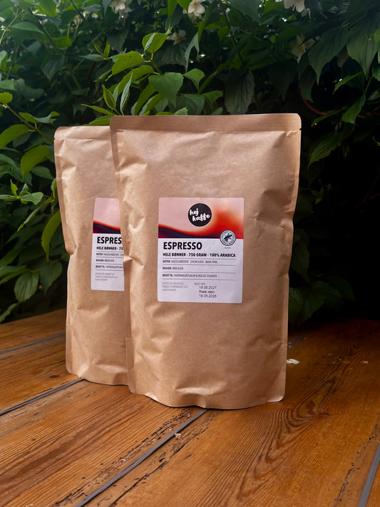 750 Gram. Friskristet Arabica. Brasilien.