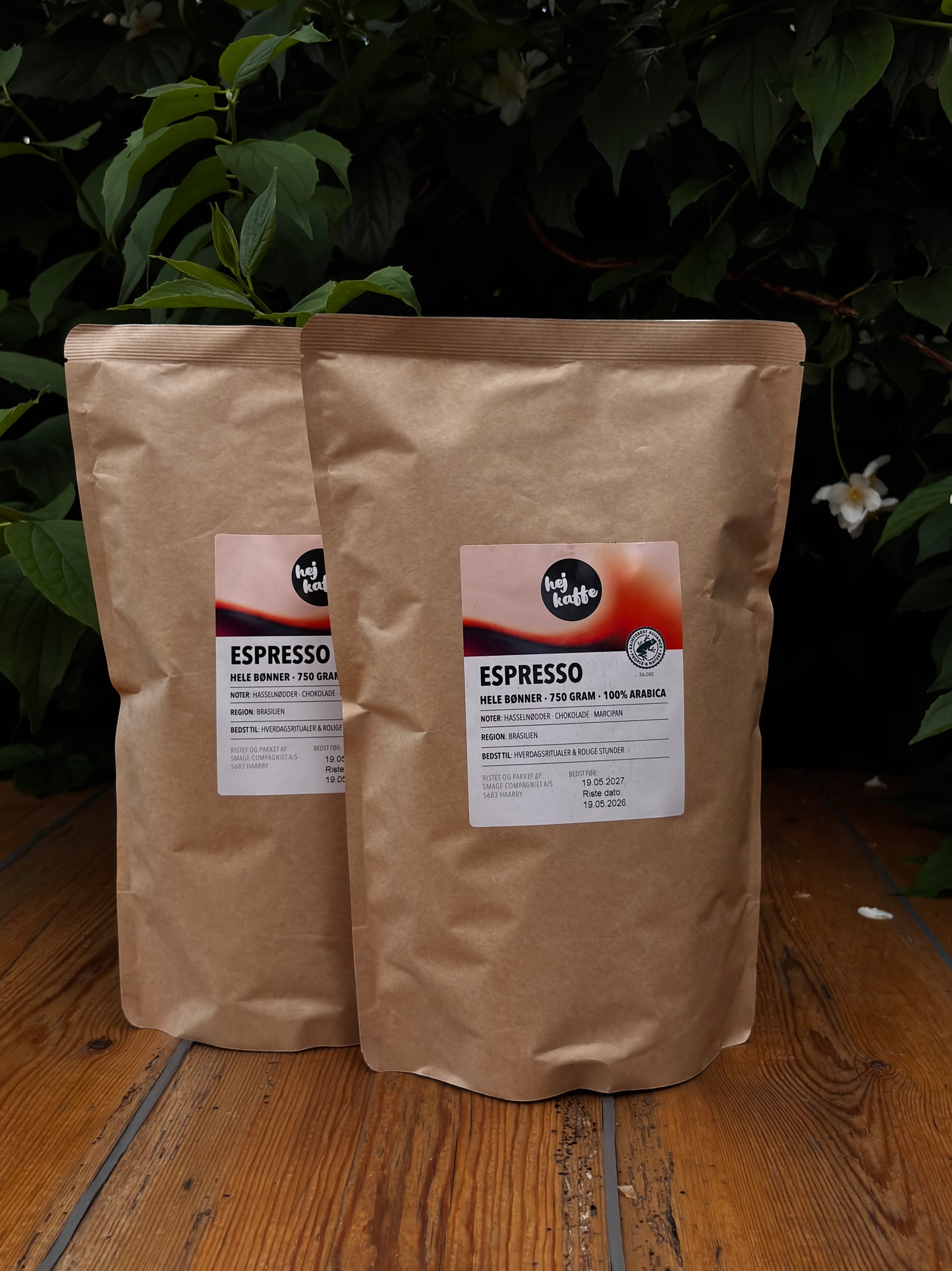 3 x 750 Gram. Hele Bønner. Spar 15%.