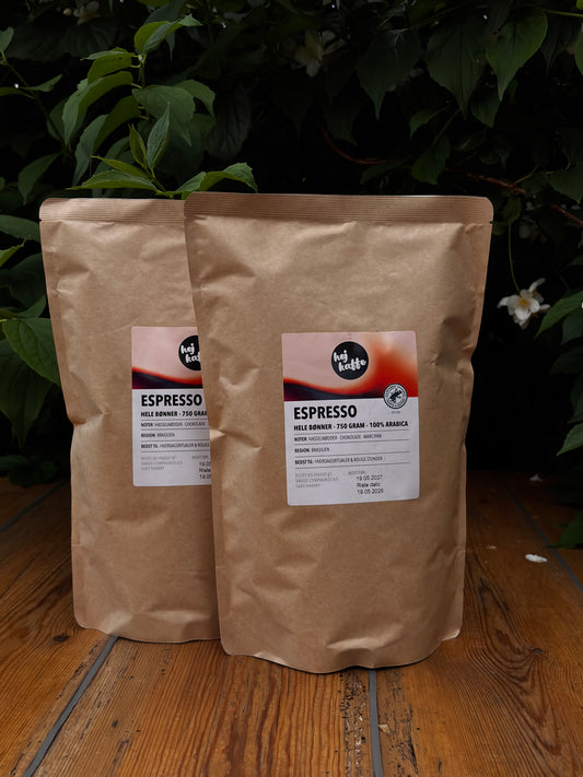 750 Gram. Friskristet Arabica. Brasilien.